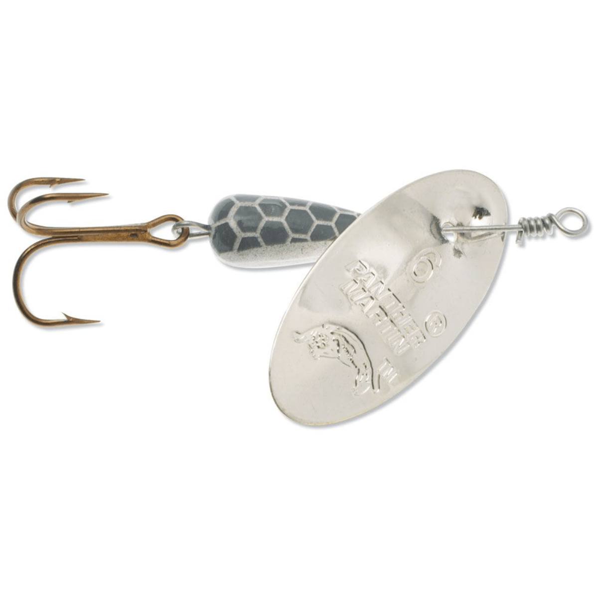 Panther Martin Nature Series Inline Spinner - White Minnow 1/8 oz #4 Blade