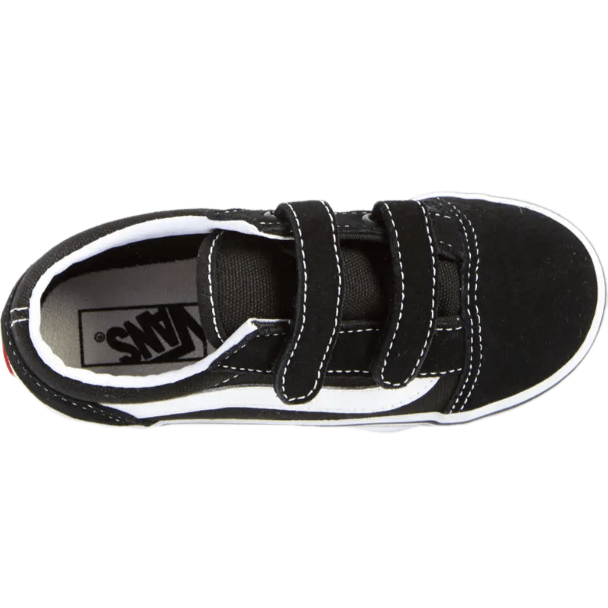 Vans Old Skool V Shoe - Kids' - Black / True White 11C
