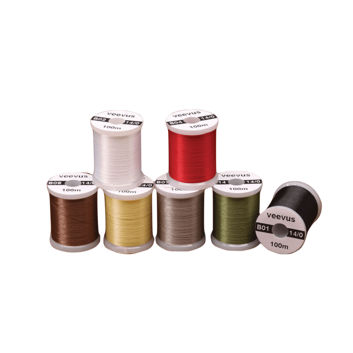 Hareline Dubbin Veevus Fly Thread - Olive 14/0