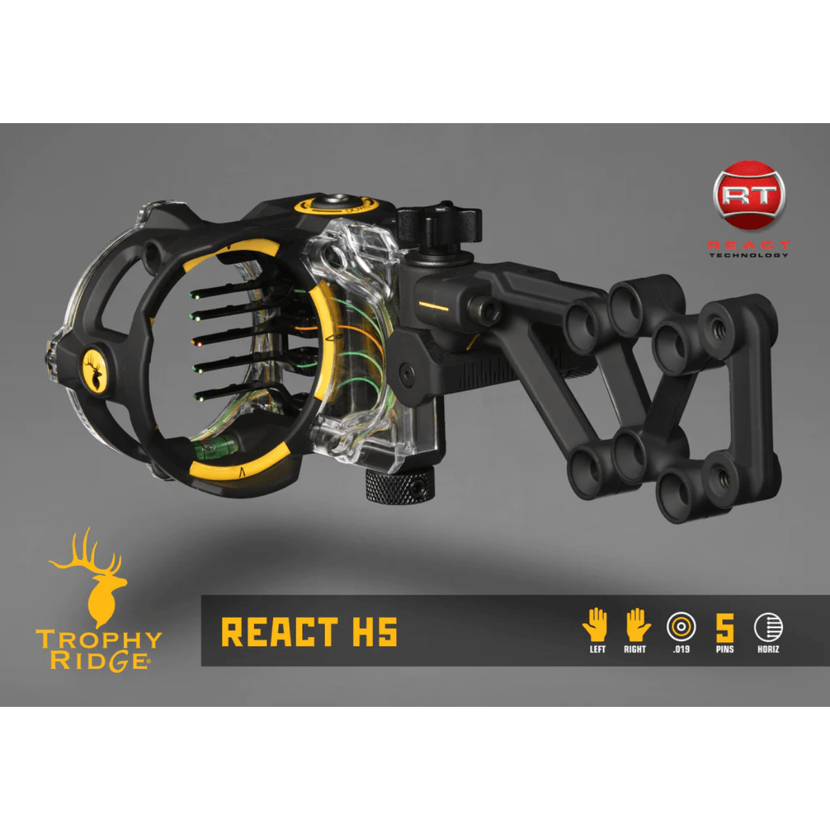Trophy Ridge React H5 Bow Sight - Black 5 Pin Right – image 4 of 7