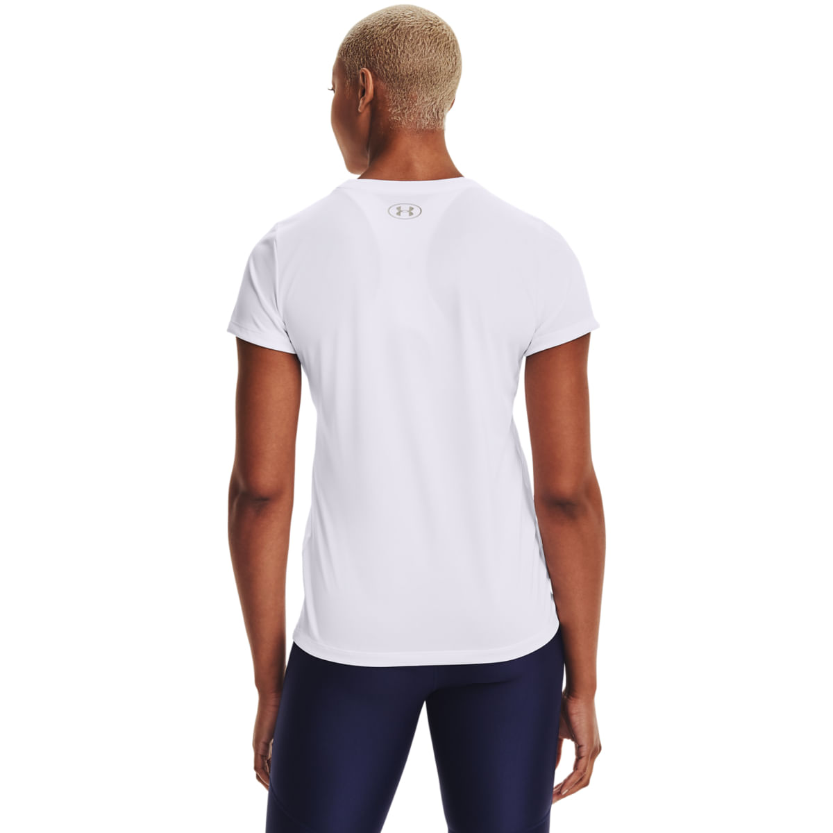 Under Armour Tech T-Shirt - Women's - White / Metallic Silver M