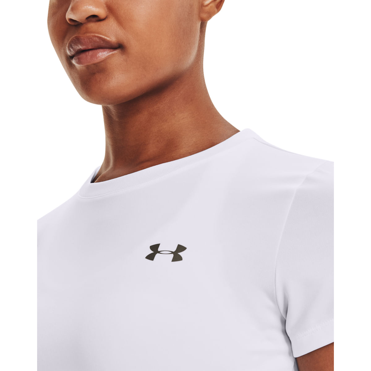 Under Armour Tech T-Shirt - Women's - White / Metallic Silver M