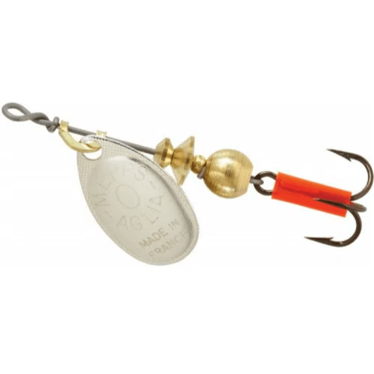Mepps Flying C Single/Treble Hook Fishing Lure, 7/8-Oz, Hot Pink Sleeve/Glow Blade