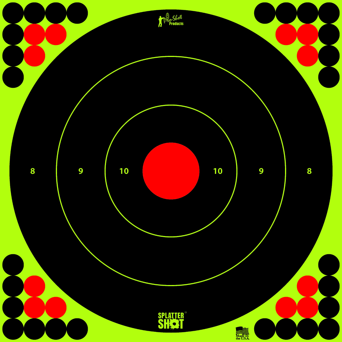Pro-Shot SplatterShot Green Bull's-eye Target (5 Pack) - Green 17.25 inch – image 1 of 1