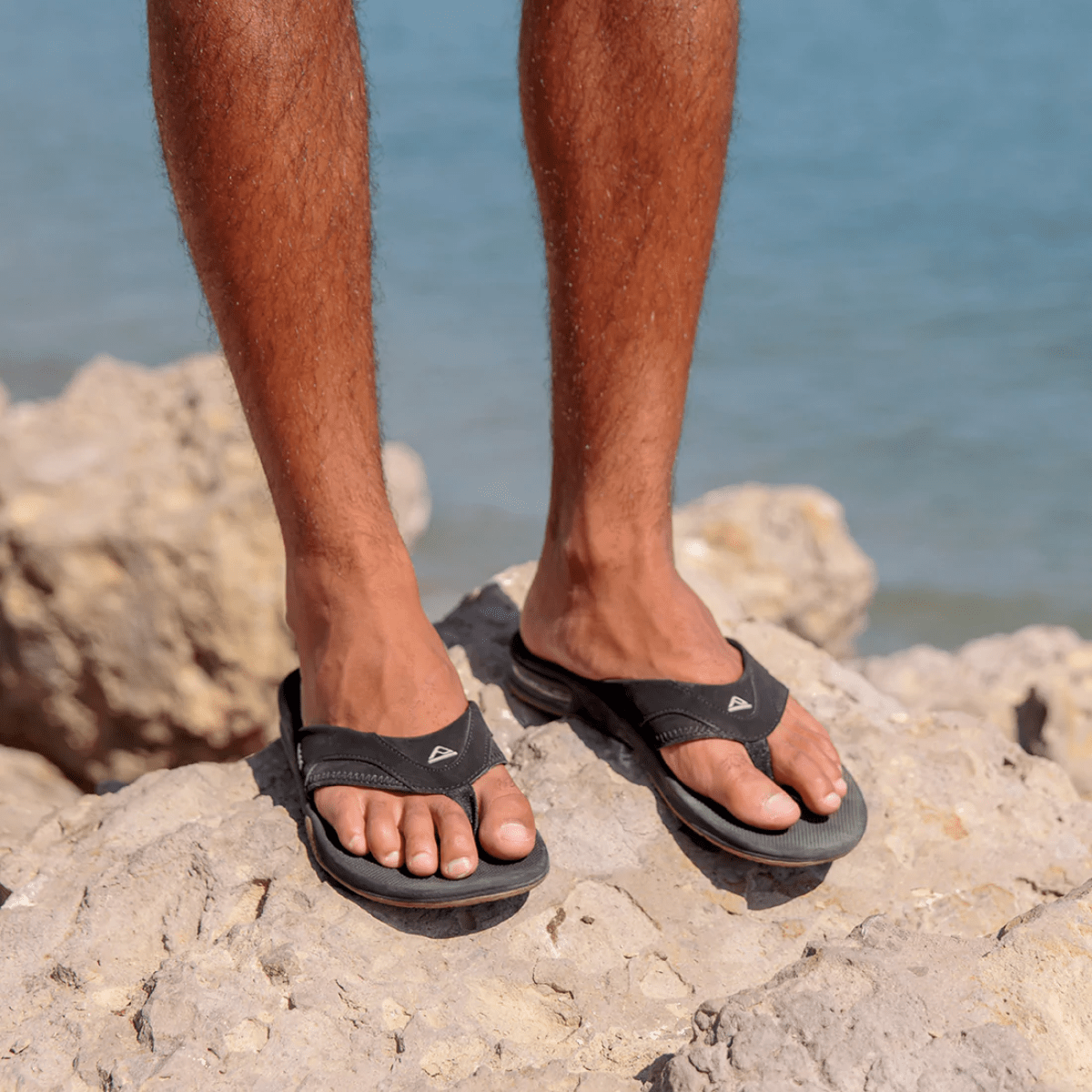 REEF Fanning Sandal - Men's - Brown / Gum 8 Regular