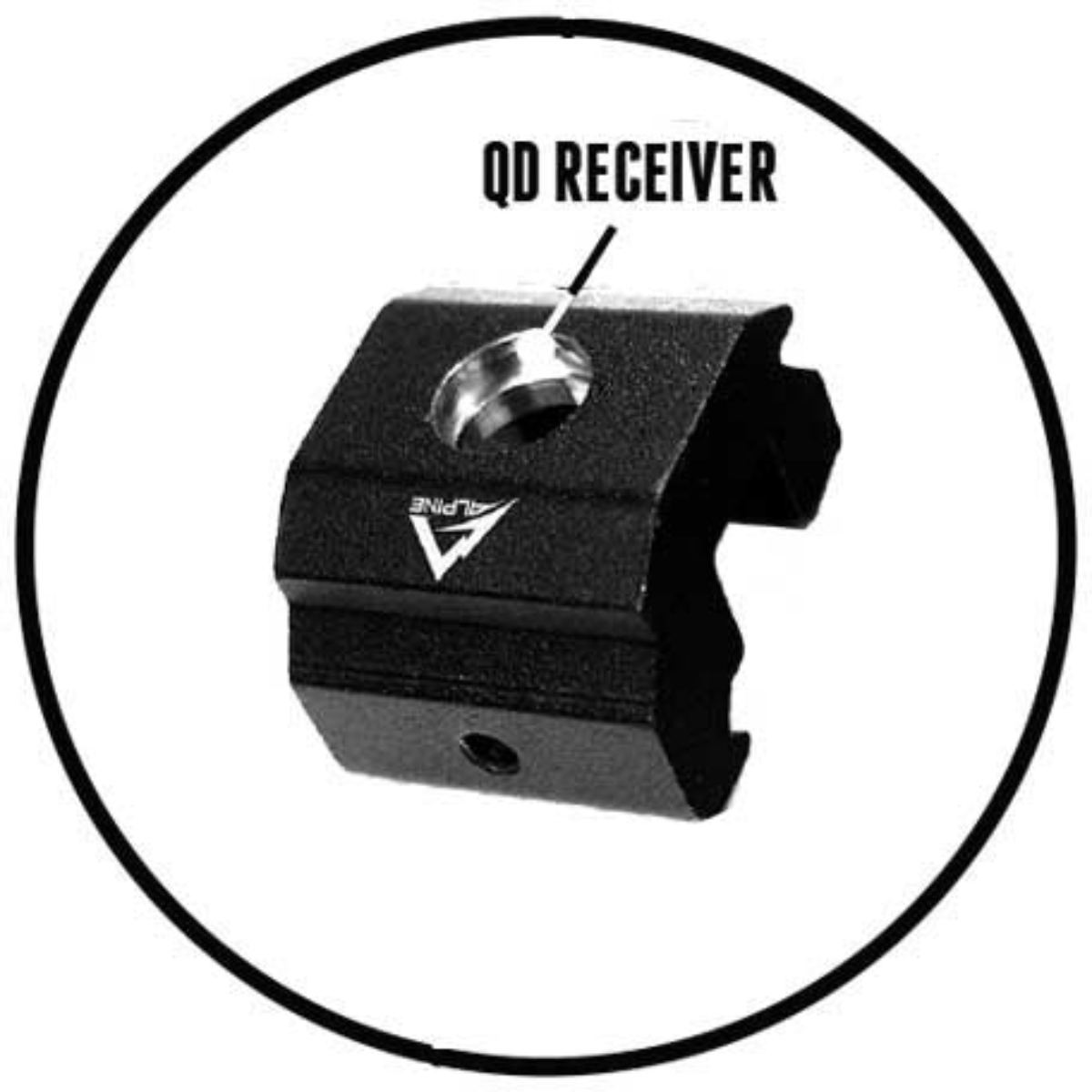 Alpine Innovations QD, QR Receivers Rail Mount Adapter - Black – image 6 of 7