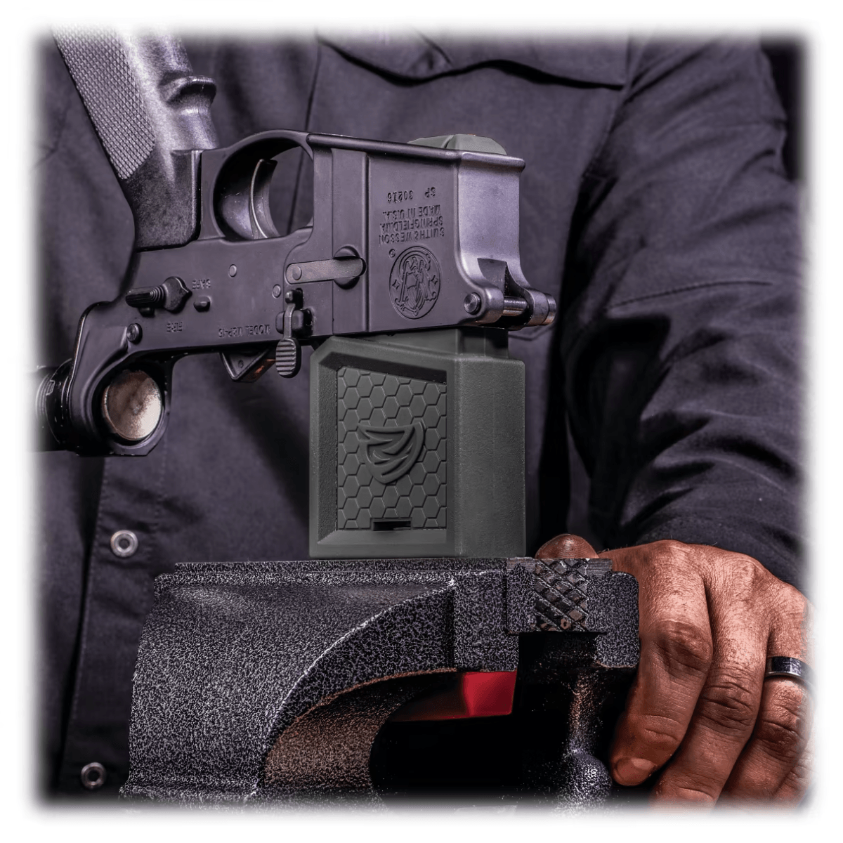 Smart-Fit Vise Block Per Lower Receiver AR-15 | Supporto Universale Per Manutenzione E Pulizia - Foto 1
