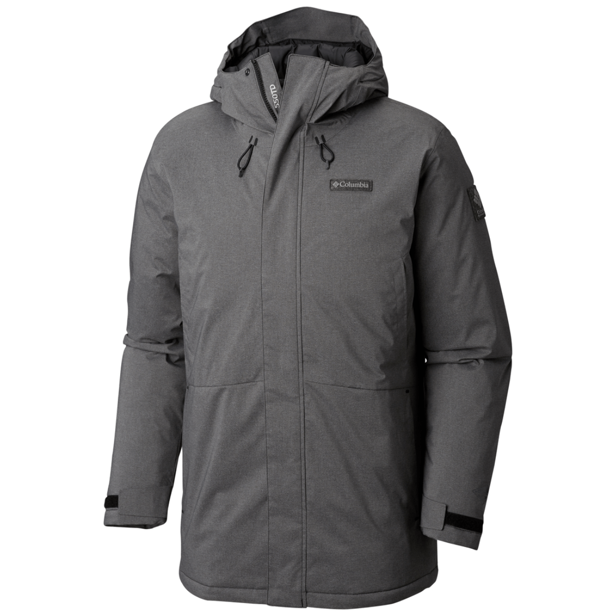 AN331 BALANCE DAMAGED SIDE LIB SWEAT PARKA NAVY PRINT