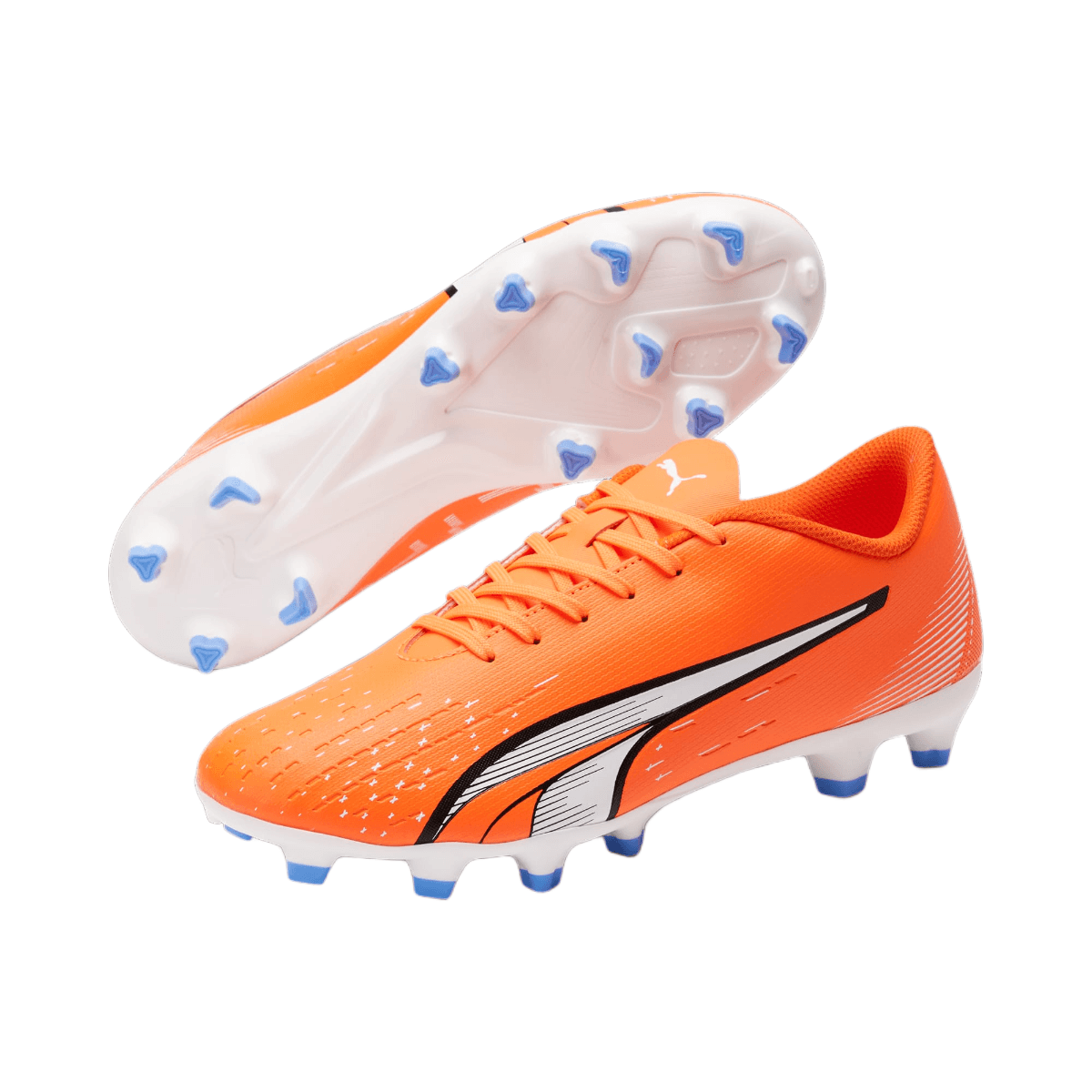 Puma Ultra Play FG/AG Cleat - Women's - Ultra Orange / Puma White / Blue Glimmer.jpg