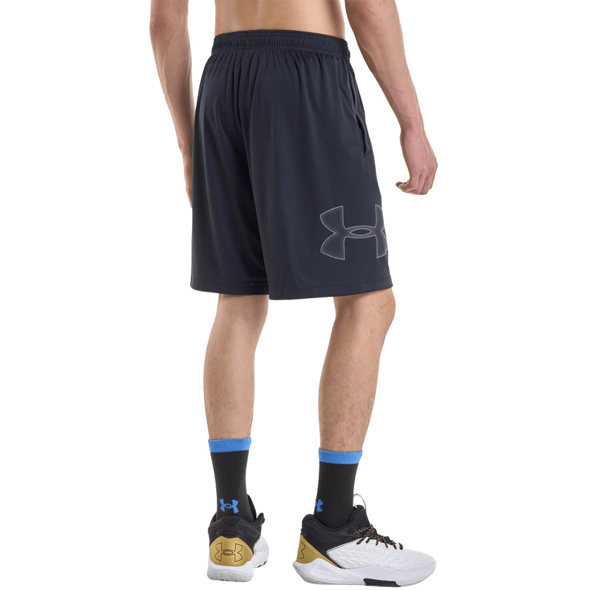 Under Armour Tech Logo Graphic Short - Men's - Black / Graphite S 10" Inseam