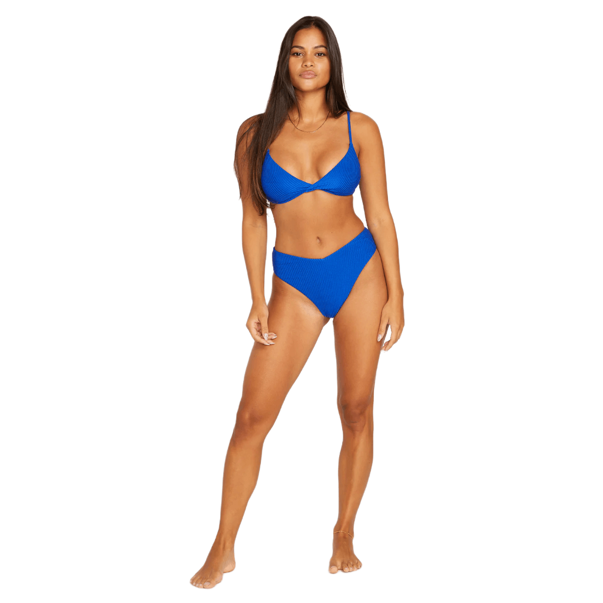 Volcom Simply Rib Retro Bikini Bottom - Women's - Bold Blue S