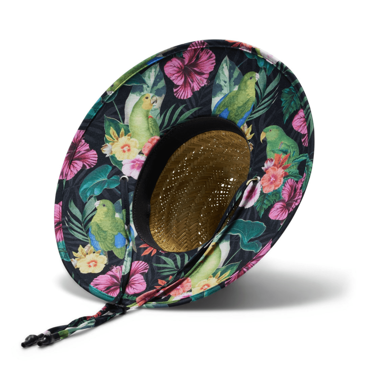 Hemlock-Turks-Straw-Hat---Youth---Parrot-Print