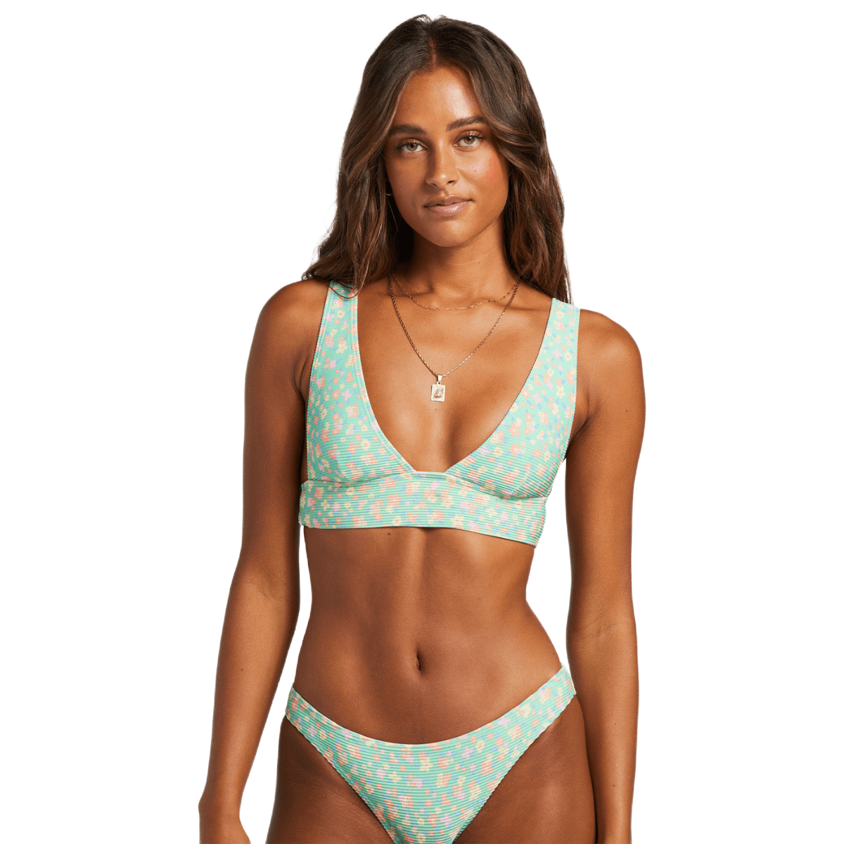 Billabong I Sea You Tanlines Plunge Bikini Top - Women's