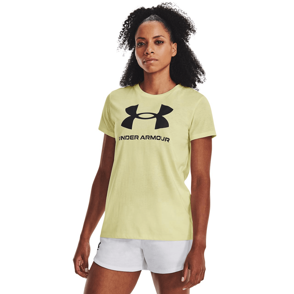 Tシャツ・カットソー   Women's Institutional Logo Straight Fit Short S Under Armour Sportstyle Graphic Short-Sleeve T-Shirt
