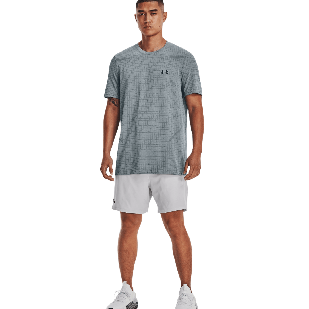 【oan】Grid Supply Short Sleeve T-Shirt Next Level 3600 Cotton Short Sleeve Crew - Tahiti Blue