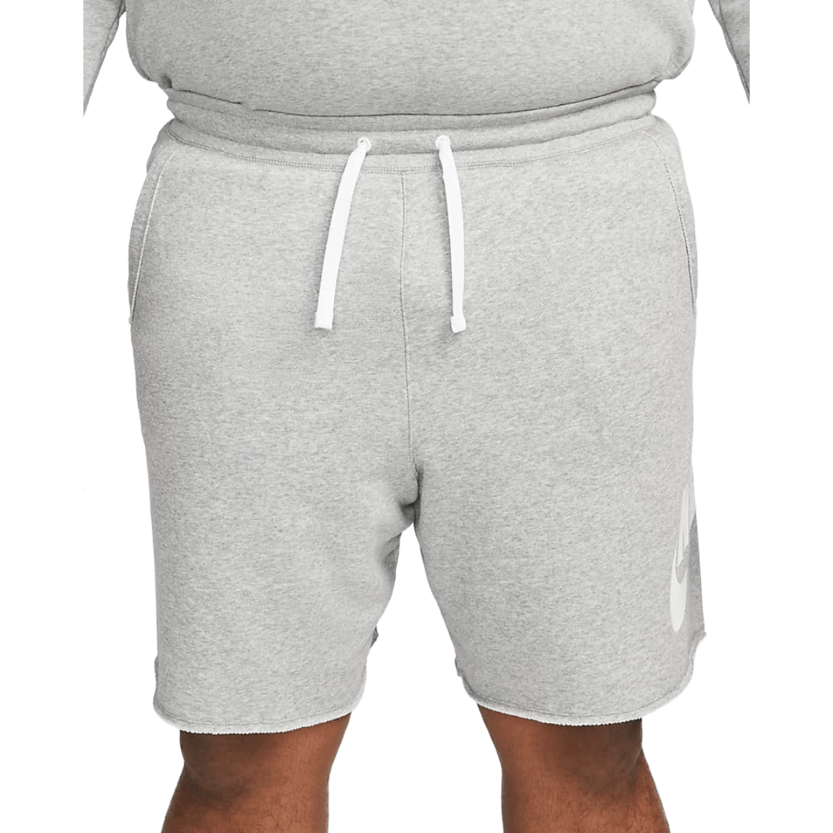 Nike-Club-Alumni-French-Terry-Short---Men-s---Dark-Grey-Heather---White---White