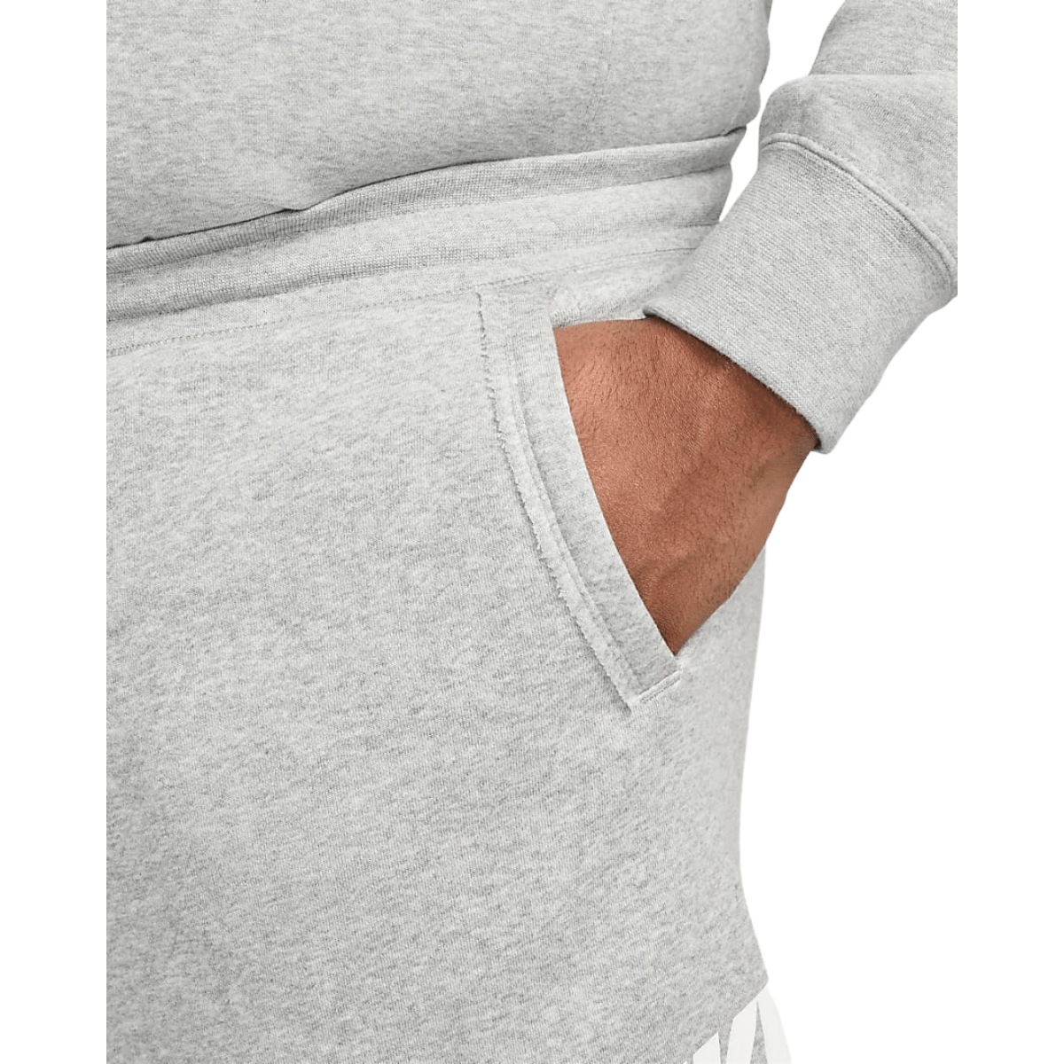 Nike-Club-Alumni-French-Terry-Short---Men-s---Dark-Grey-Heather---White---White