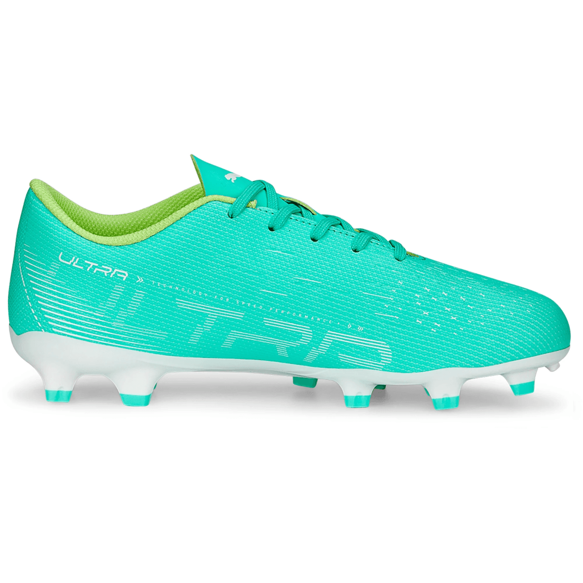 Puma ULTRA Play FG/AG Soccer Cleat - Youth - Electric Peppermint / Puma White / Fast Yellow.jpg