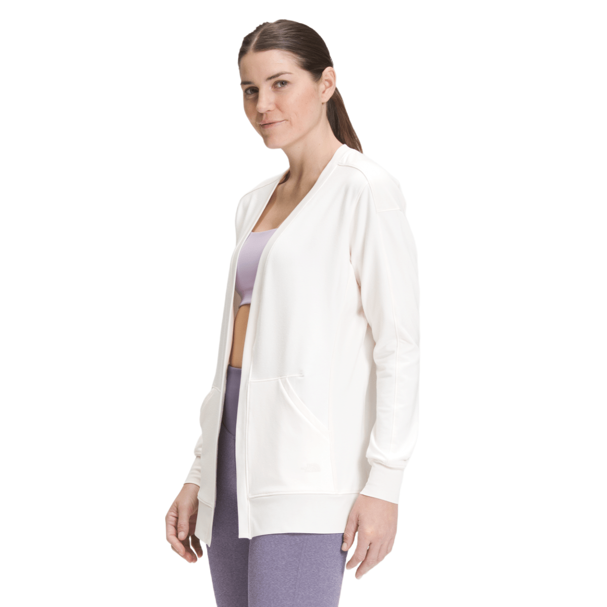 The North Face Women s Star Rise Fleece Cardigan White XXL