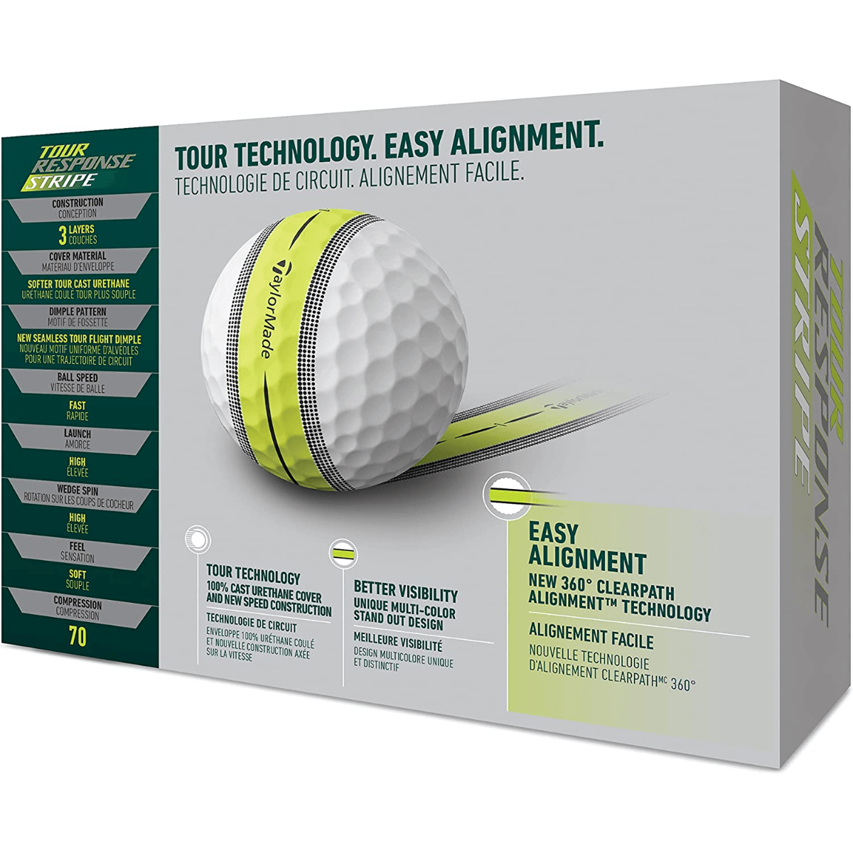 Amazon.com : TaylorMade Golf Tour Response Stripe Ball Blue