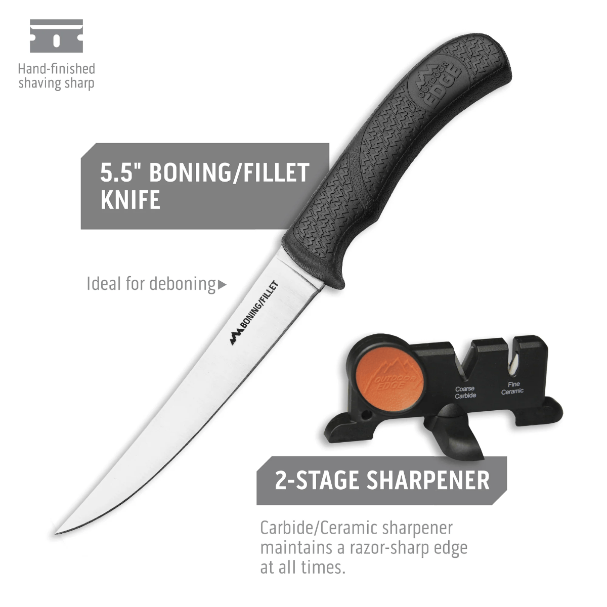 Outdoor Edge ButcherLite Game Processing Kit - Black 4.25"