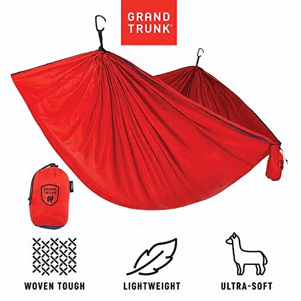 Grand Trunk TRUNKTECH Single Hammock - Red, Navy – image 2 of 3