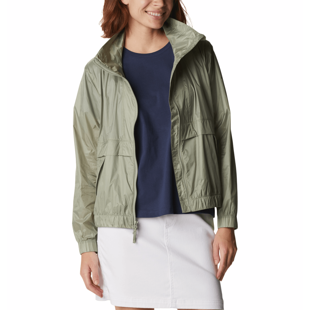 Columbia windbreaker green online