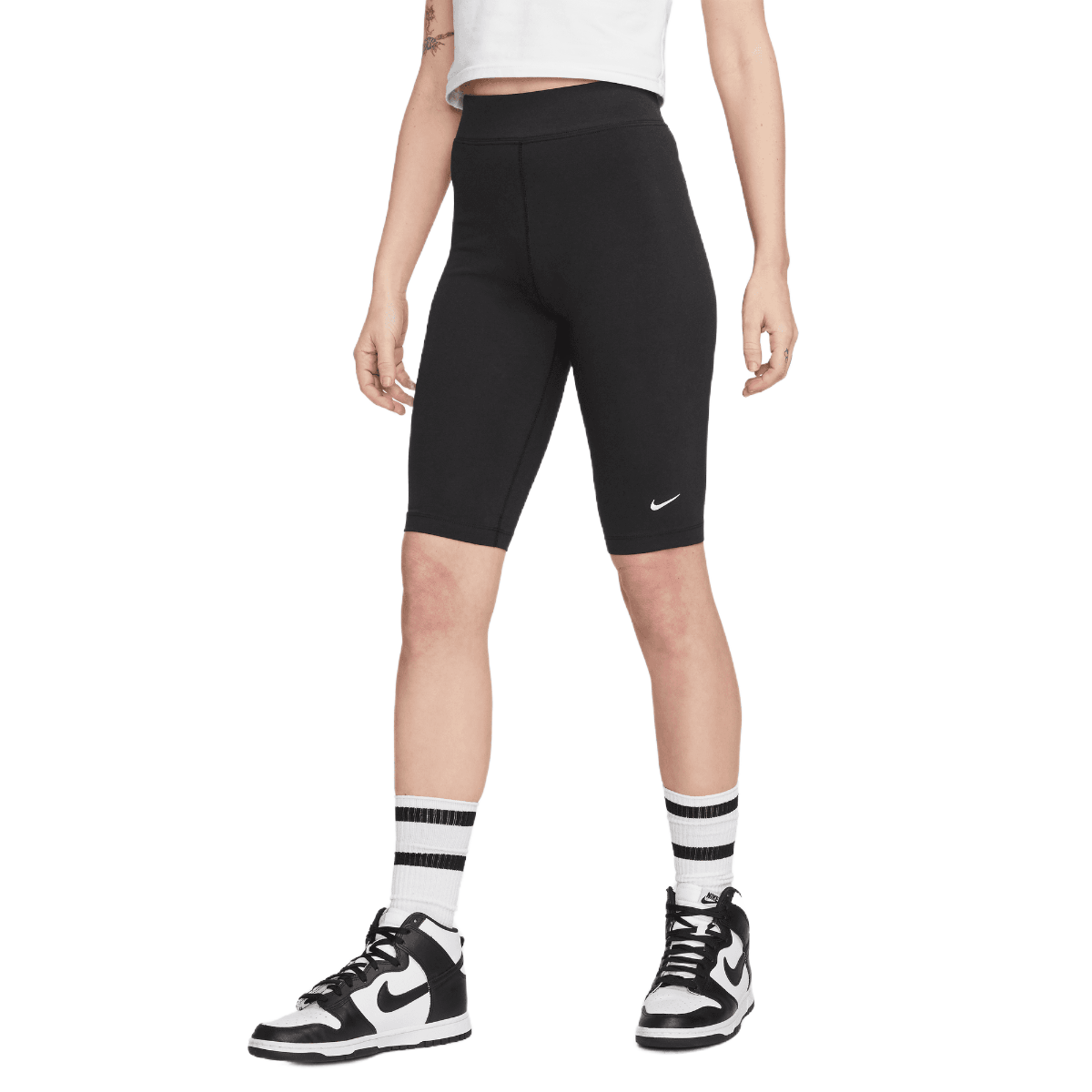 Nike Sportswear Essentials High Waisted Knee Length Biker Short Women s Als