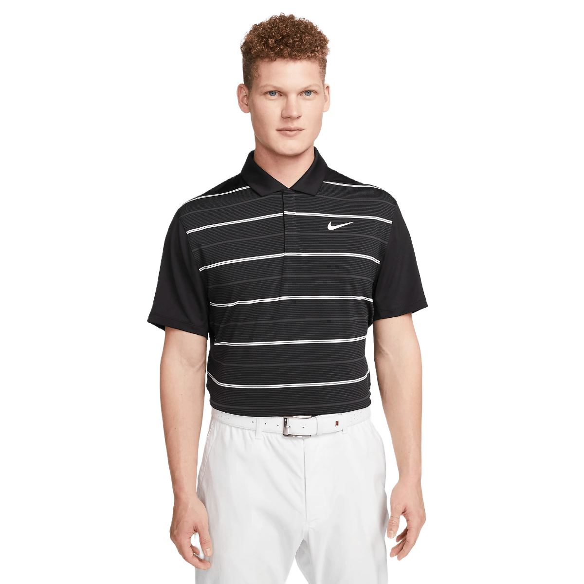 Nike men's tiger woods thin stripe zonal cooling golf polo hotsell