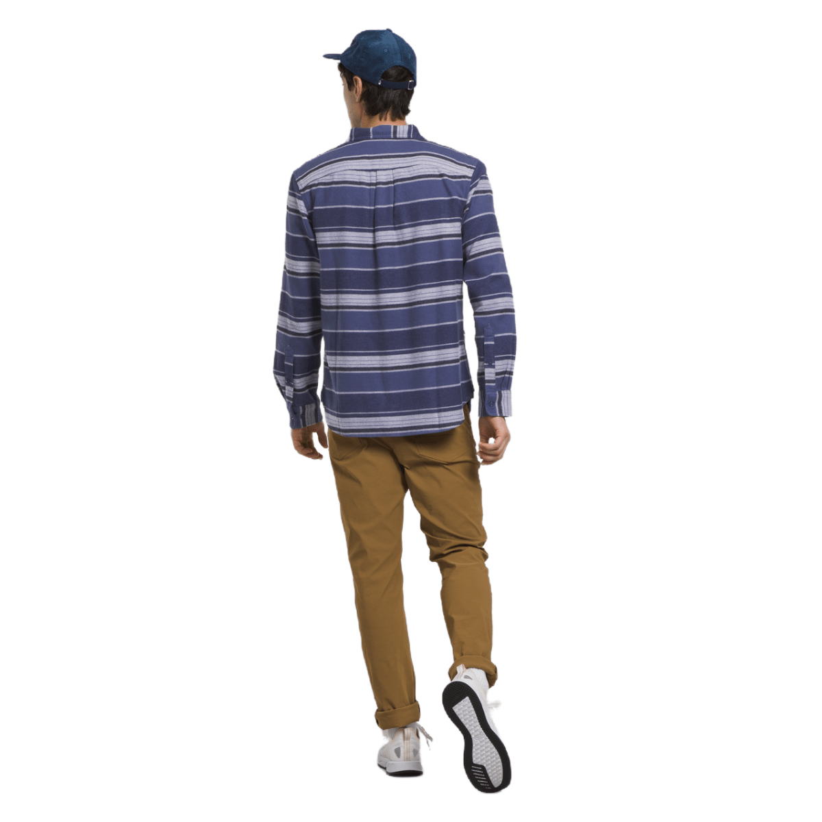 The-North-Face-Arroyo-Flannel-Shirt---Men-s---Cave-Blue-Large-Half-Dome-Stripe