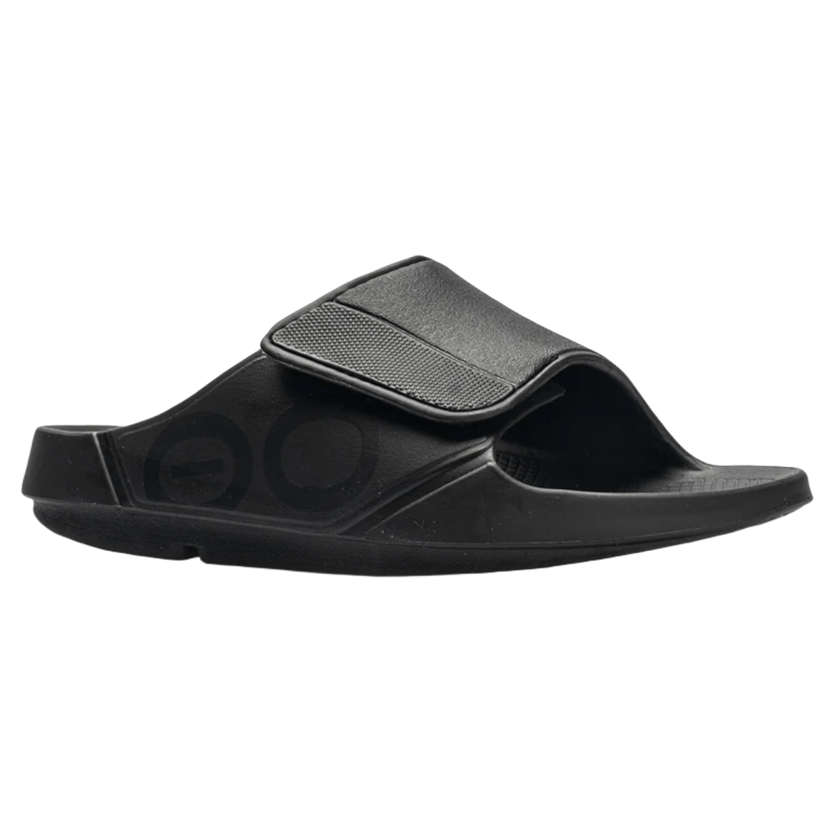 OOFOS Ooahh Sport Flex Slide - Men's - Black Matte 10 12 Regular