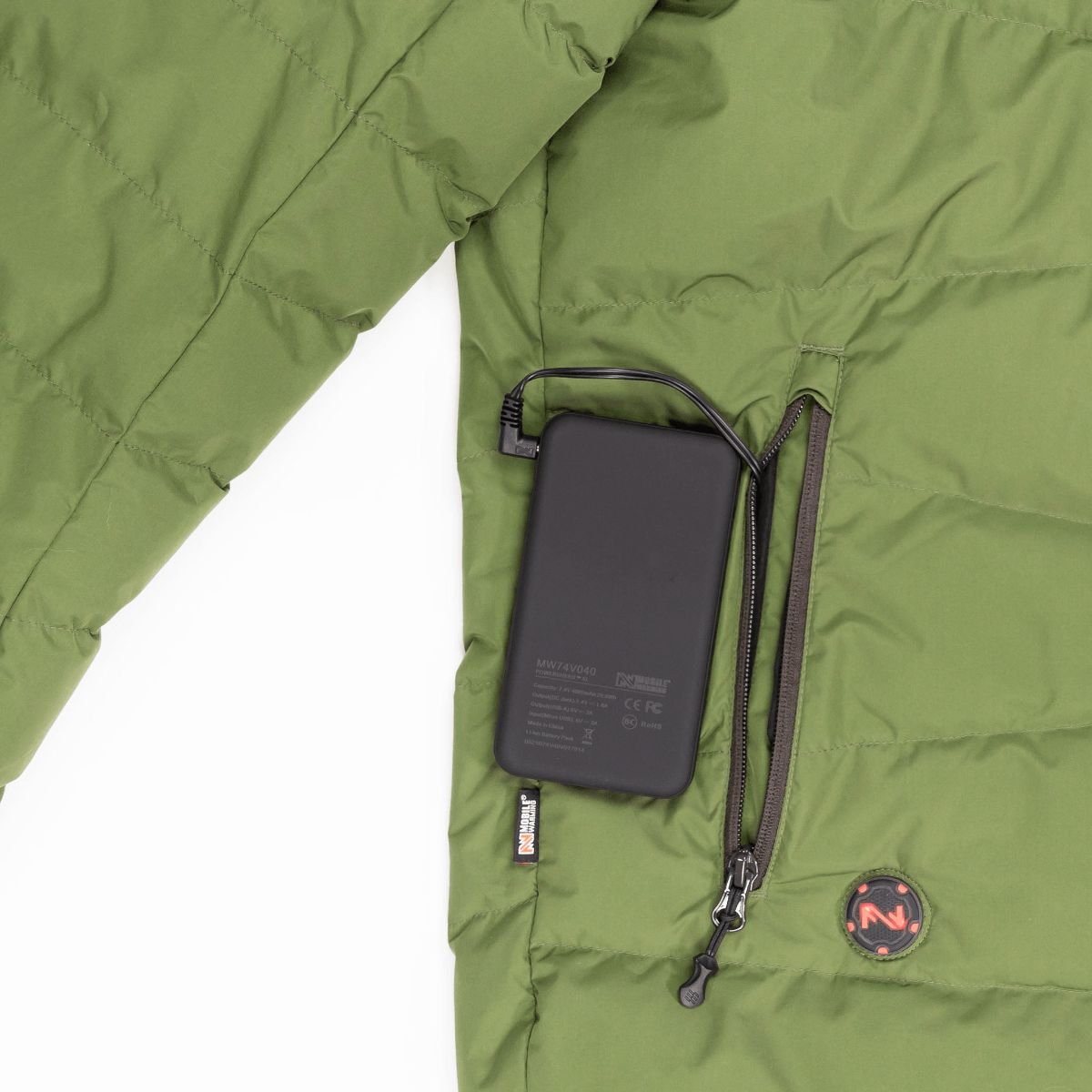 MOBILE CREST HEATED JACKET - Olive Green.jpg