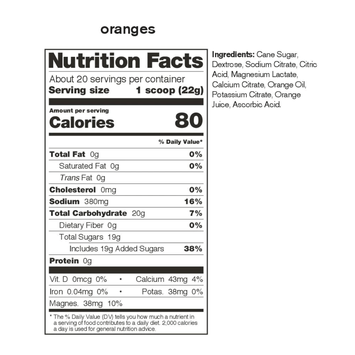 Skratch Labs Hydration Individual Stick Drink Mix - Orange Single Serving