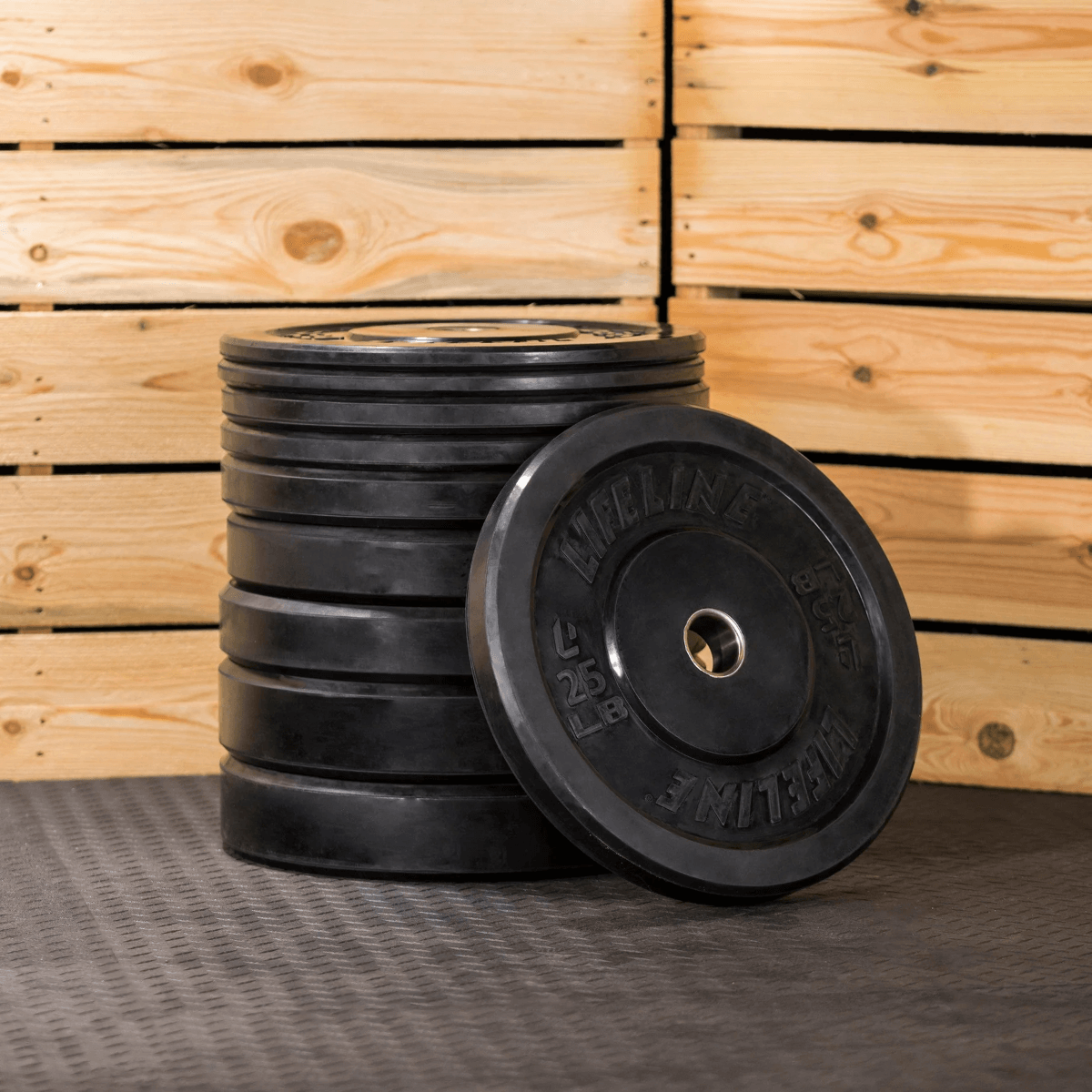 Lifeline Fitness Olympic Rubber Bumper Plate - 35 lb