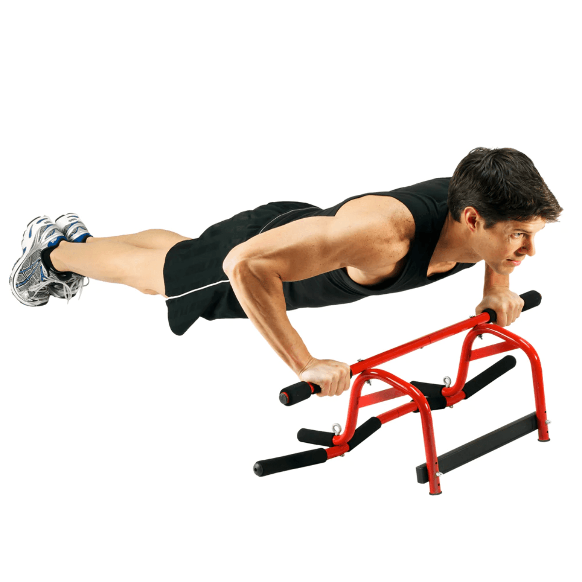 GoFit Elevated Chin Up Station - Red