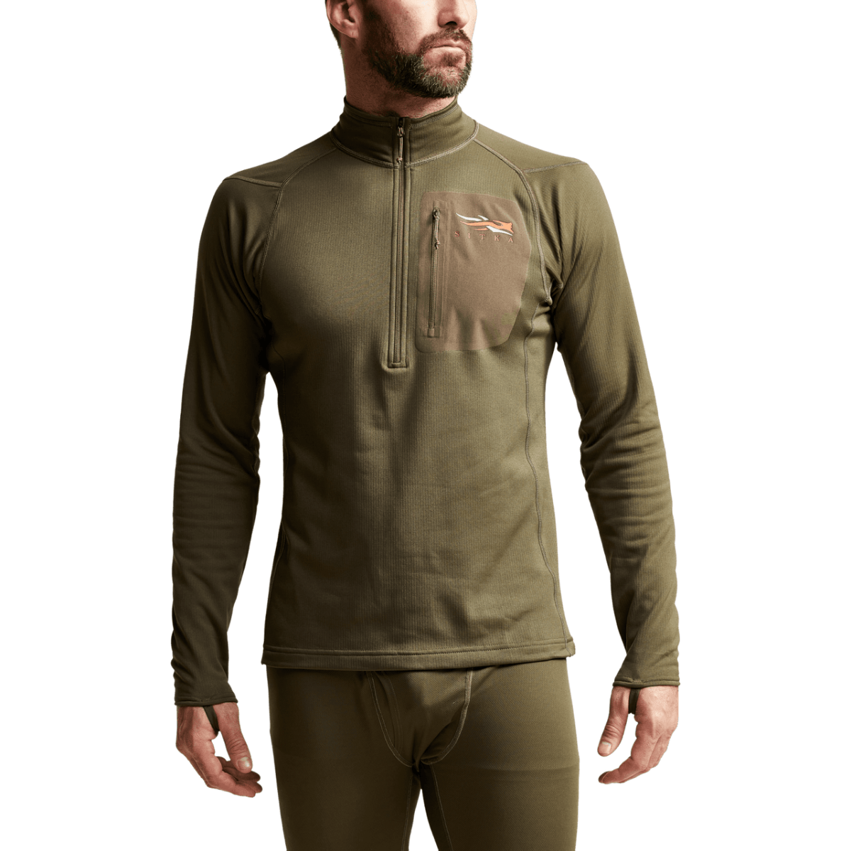 SITKA Core Midweight Zip-T Pullover - Men's - Pyrite XXL – image 2 of 7