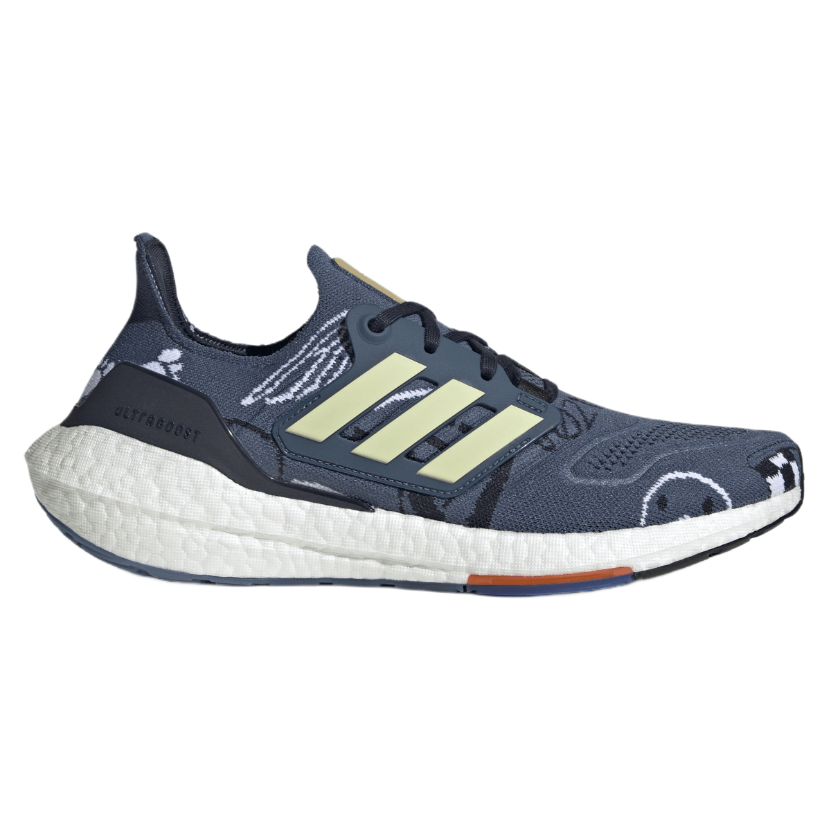 Adidas Ultraboost 22 Running Shoe Men s Wonder Steel Almost Yellow Legend Ink 9