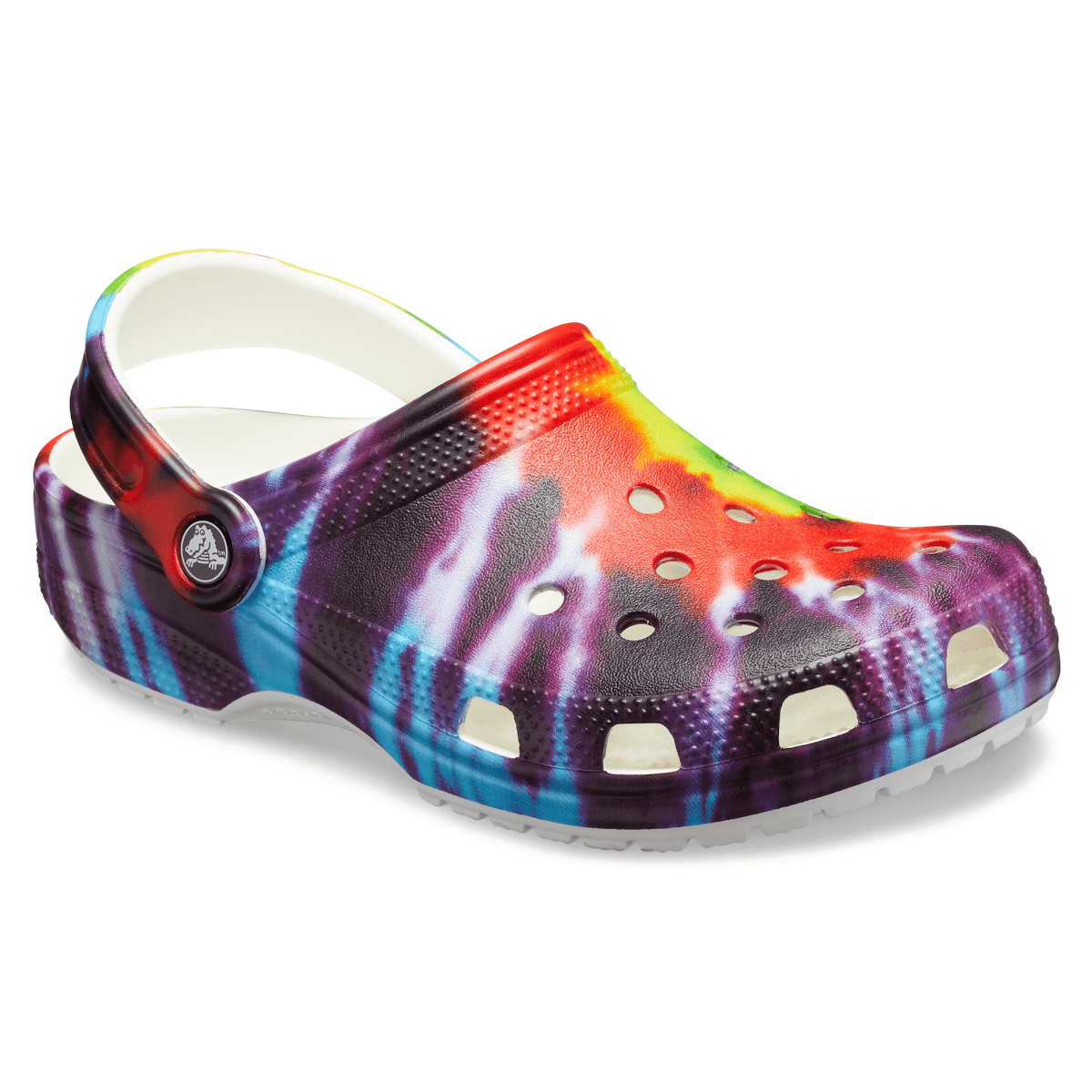 light colored tie dye crocs