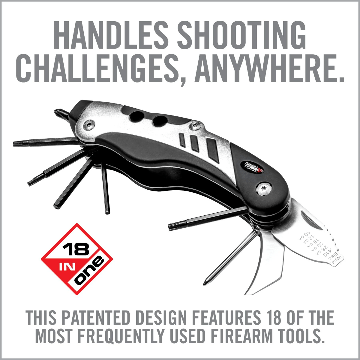 Real Avid The Gun Multi-Tool - Silver, Black – image 4 of 16