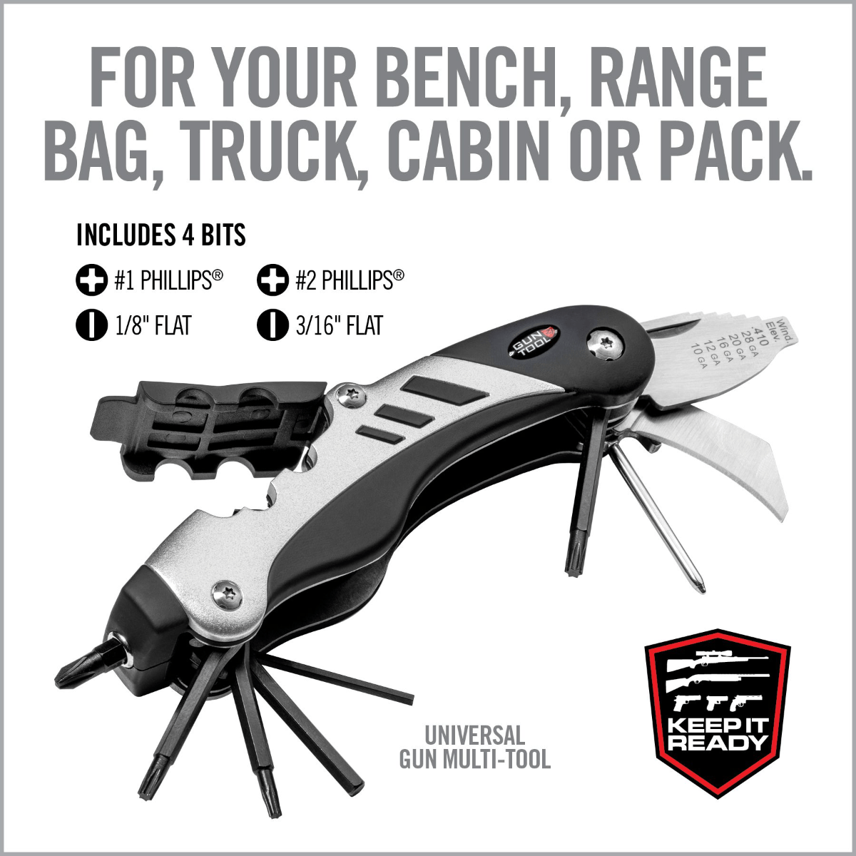 Real Avid The Gun Multi-Tool - Silver, Black – image 6 of 16
