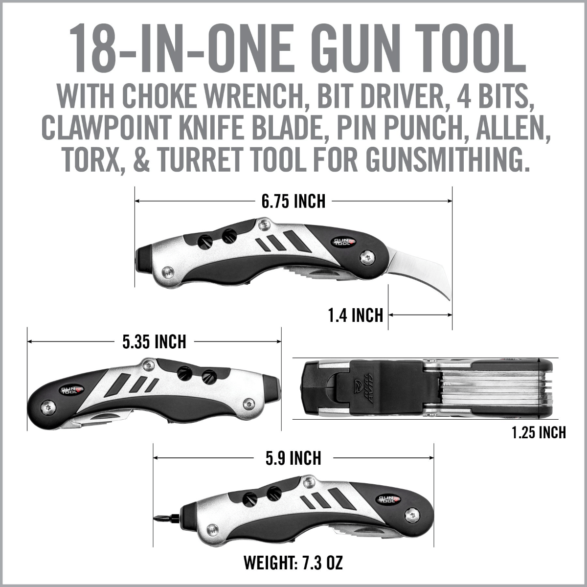Real Avid The Gun Multi-Tool - Silver, Black – image 10 of 16