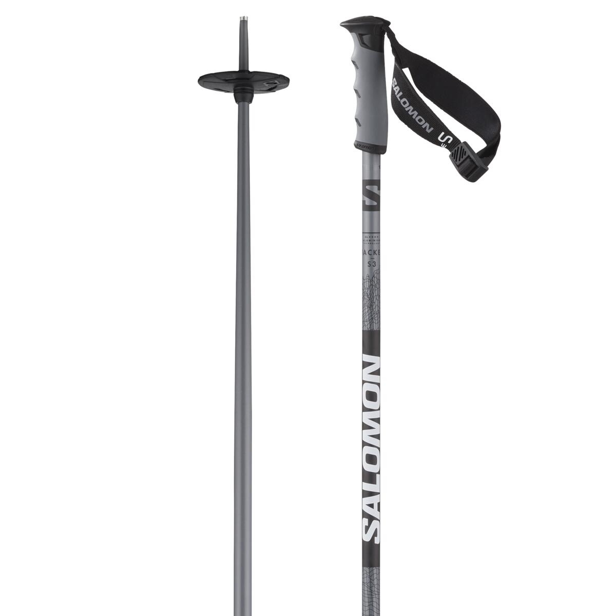 Salomon Hacker 3 Ski Pole - Unisex - Black / Steel Gray.jpg