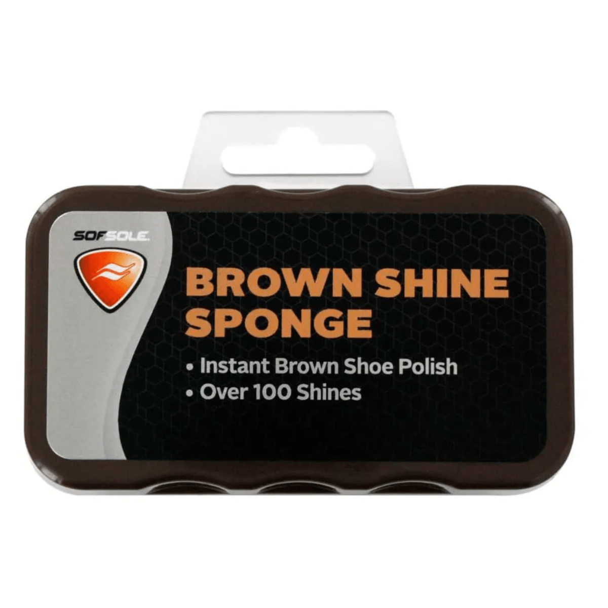 Sof Sole Brown Shine Shoe Polish Sponge - Main Image