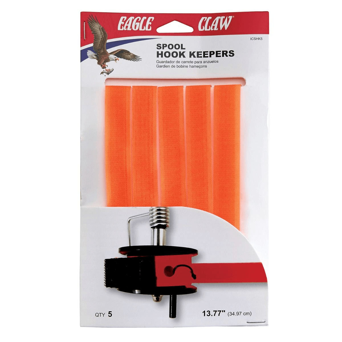 Eagle Claw Spool Hook Keeper - Orange One Size – image 2 of 2