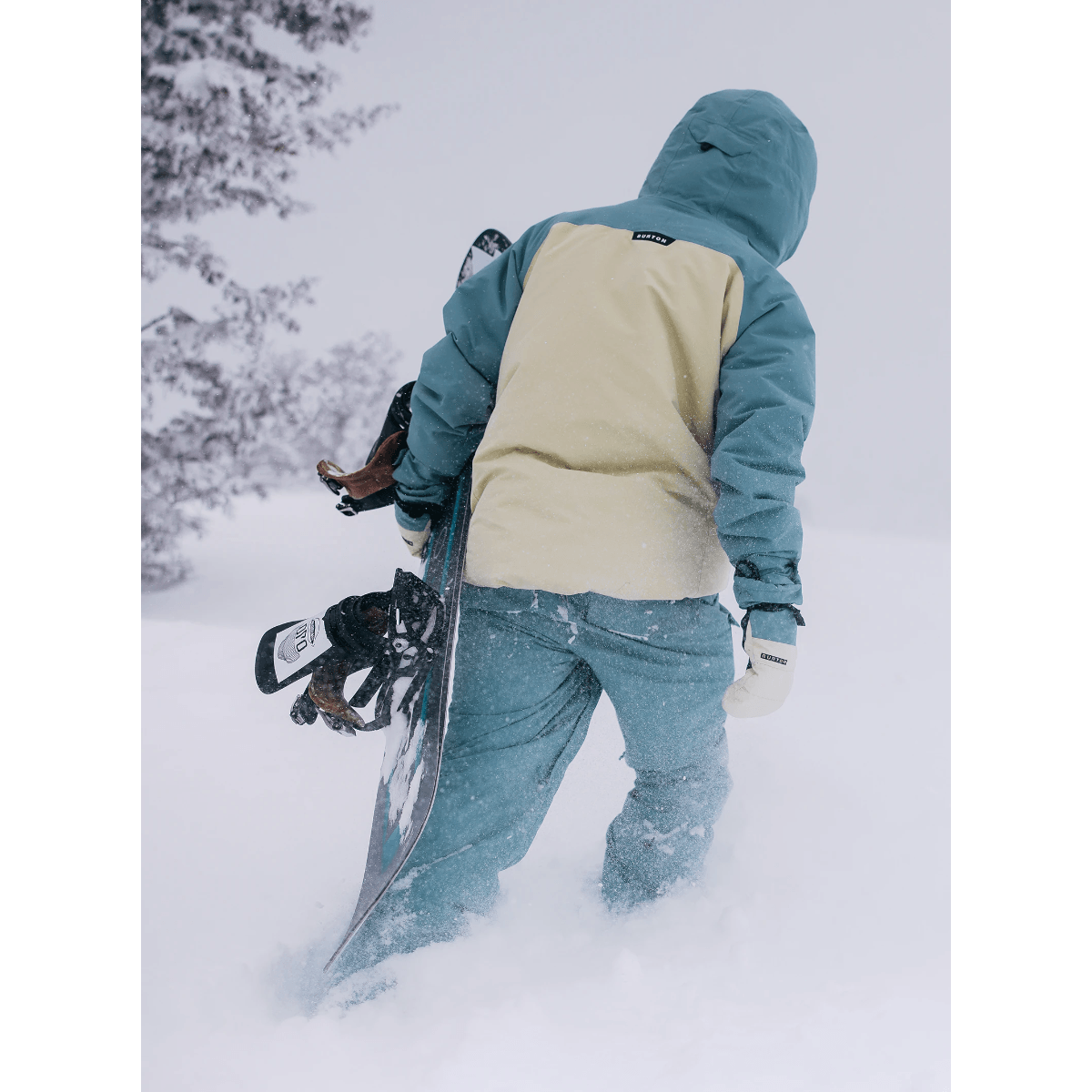 Burton Mens' Covert 2.0 2L Snow Jacket(US, Alpha, Small, Rock  Lichen/Mushroom)