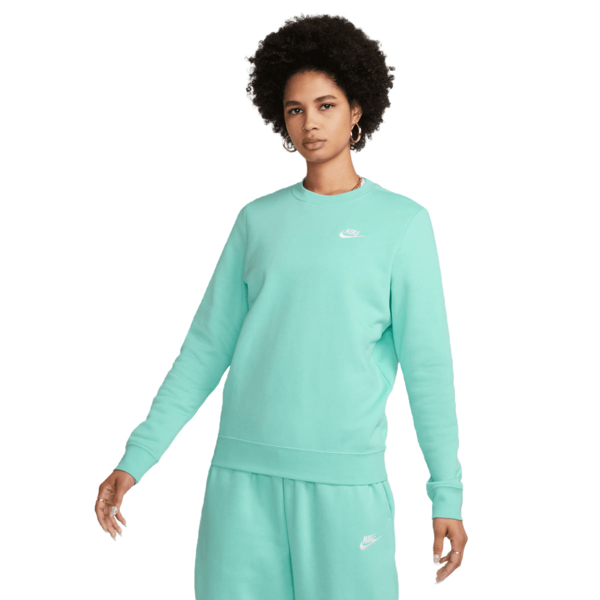 Nike-Sportswear-Club-Fleece-Crew-Neck-Sweatshirt---Emerald-Rise---White.jpg