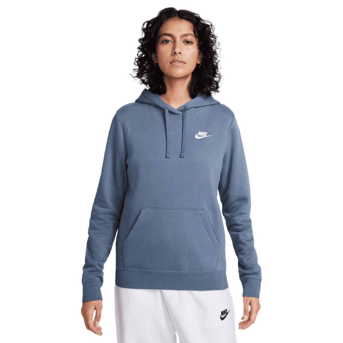 Nike Women s Sportswear Club Fleece Pullover Hoodie Blue