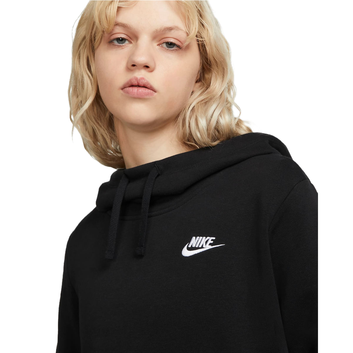 Women's funnel neck hoodie nike sale