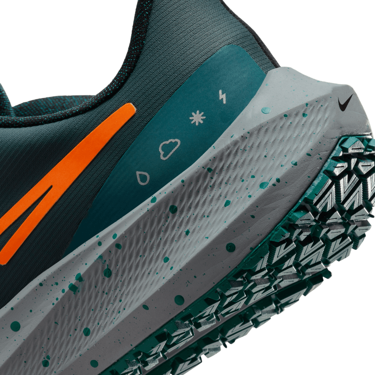 Nike zoom air pegasus 39 sneakers grey store teal orange