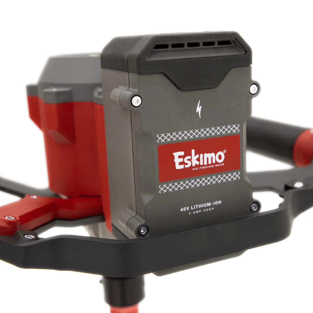 Eskimo E40 Steel Electric Auger - Red 8"